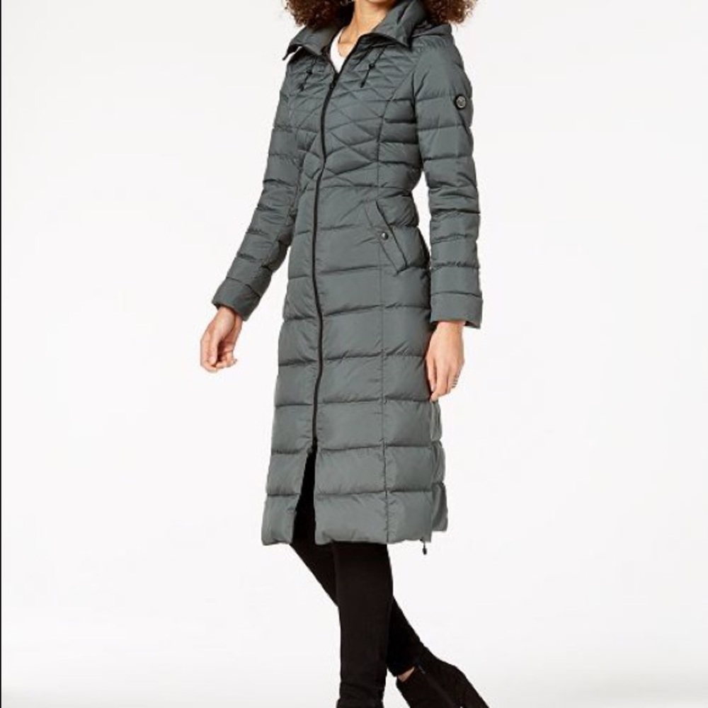 Bernardo Long Coat Down PrimaLoft Dark Moss Small